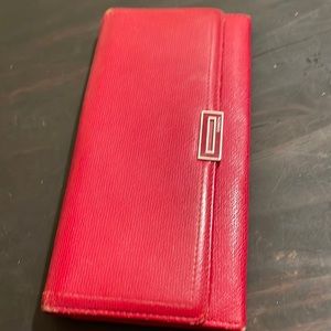 Coach vintage red wallet